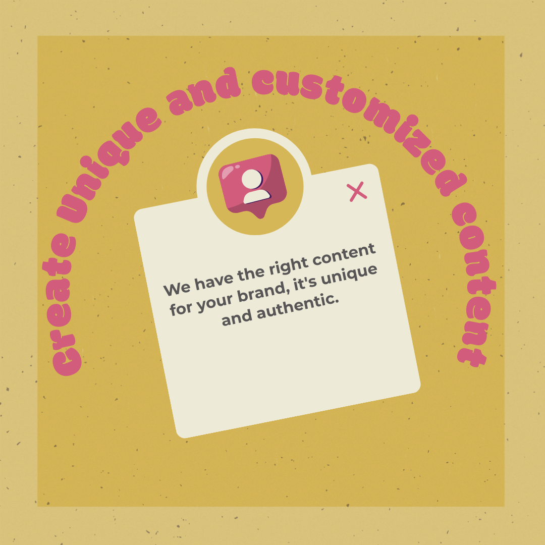 Unique and Customized Content for Social Media