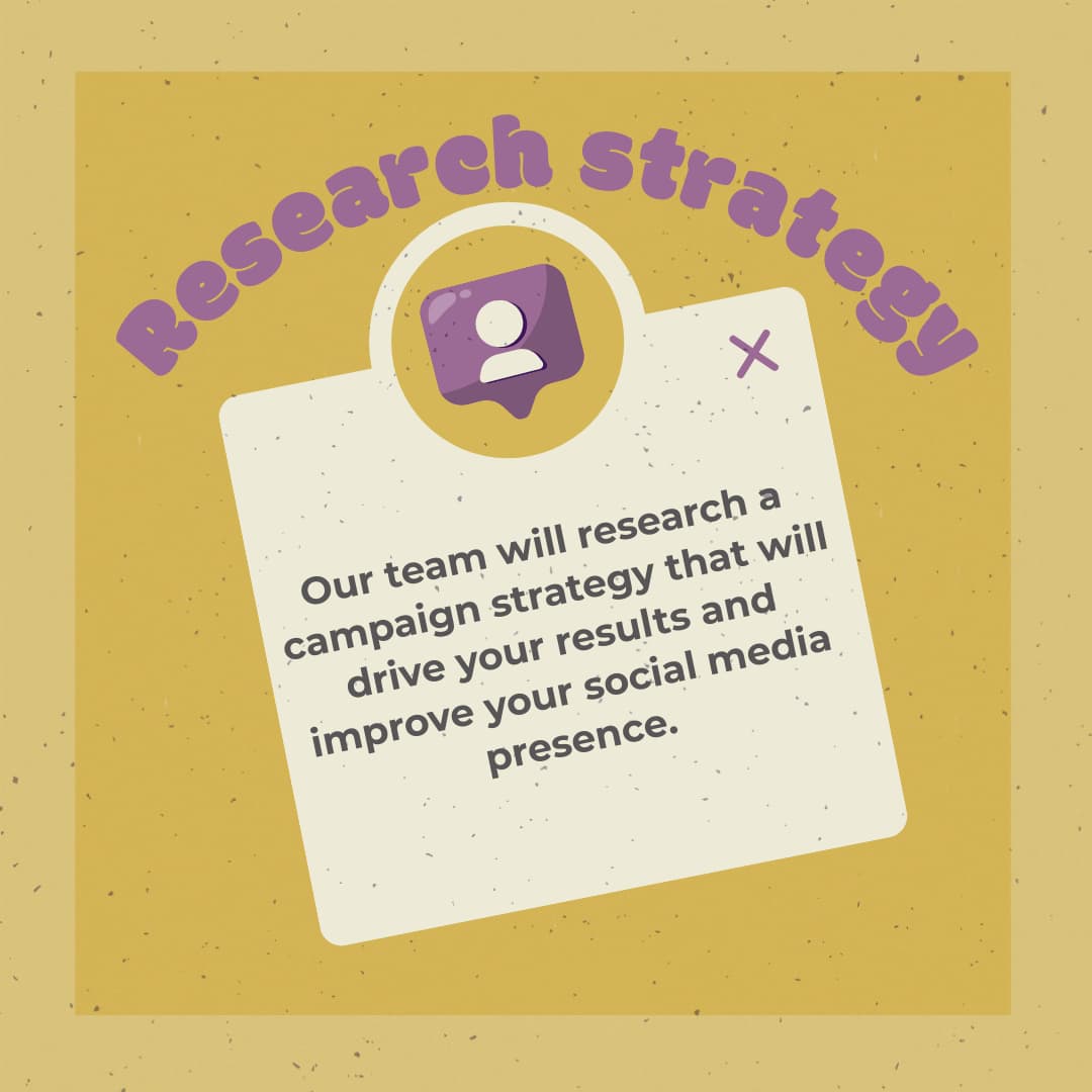 Research Strategy for Social Media